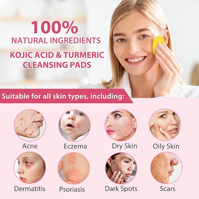 Kojic Acid and Turmeric Cleansing Pads